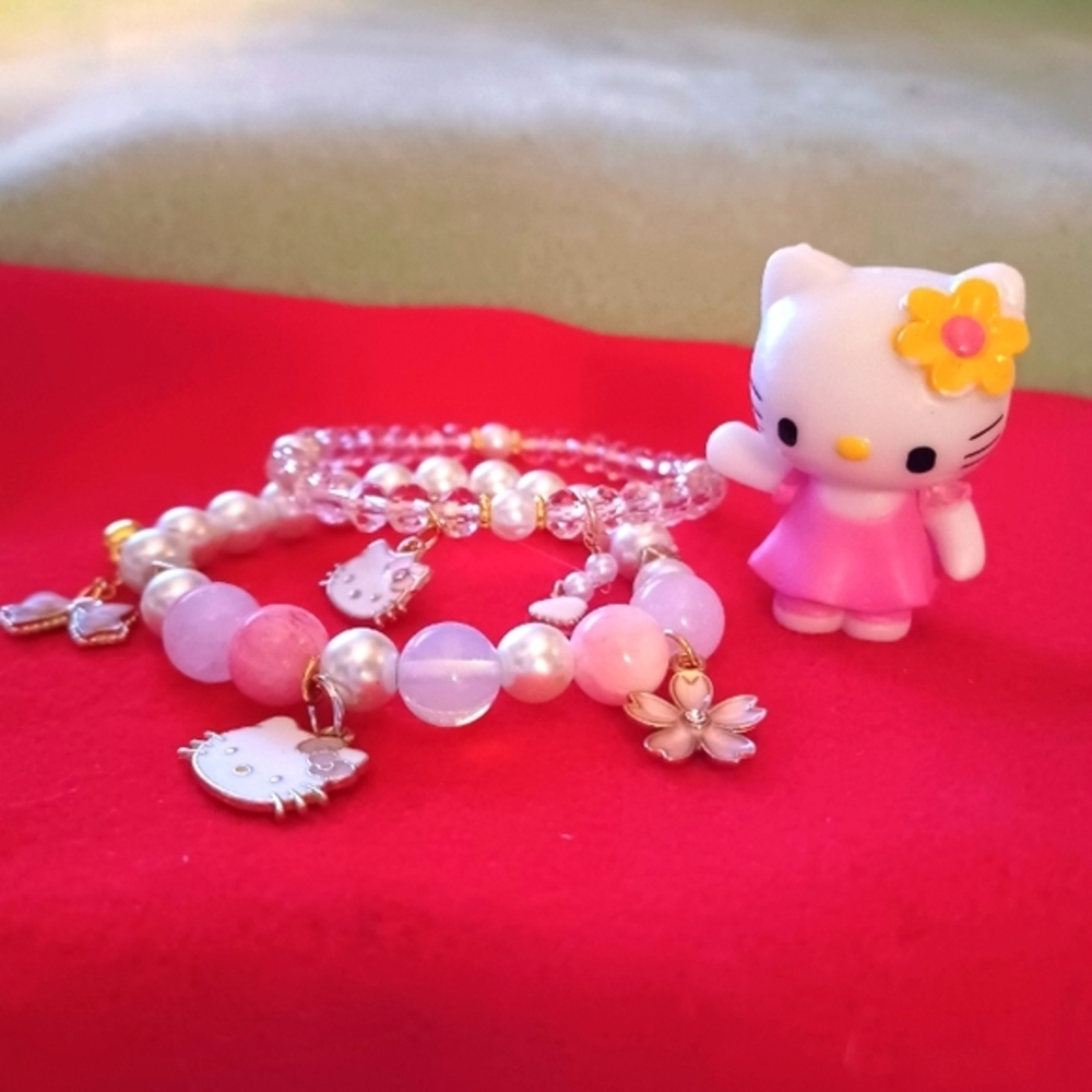 New Sanrio Hello Kitty figure and Bracelets
